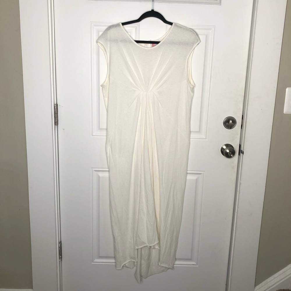 Free People white t shirt dress